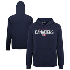 Montreal Canadiens Levelwear Youth Podium Carve Pullover Hoodie On Sale