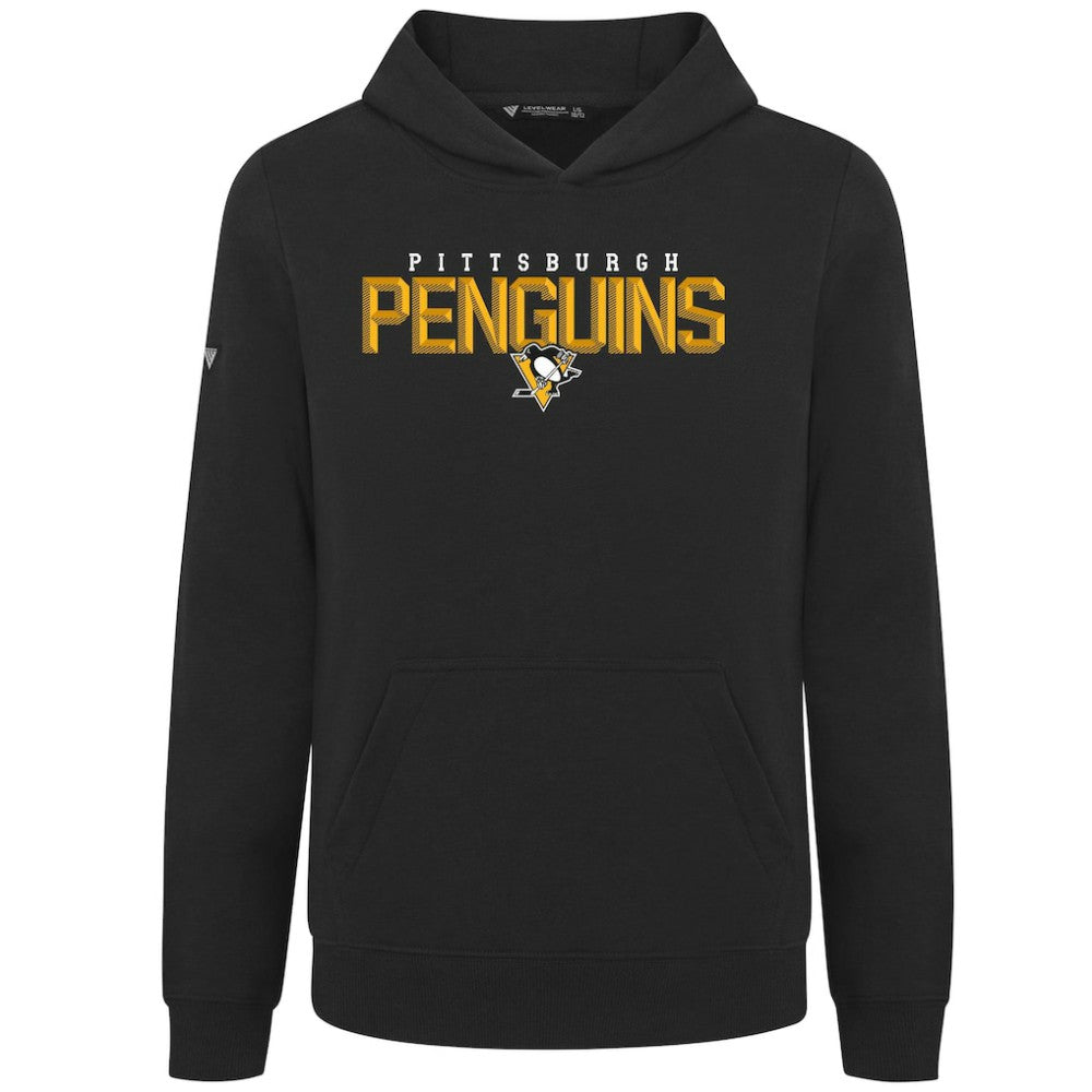 Pittsburgh Penguins Levelwear Youth Podium Carve Pullover Hoodie For Sale
