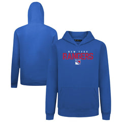 New York Rangers Levelwear Youth Podium Carve Pullover Hoodie On Sale