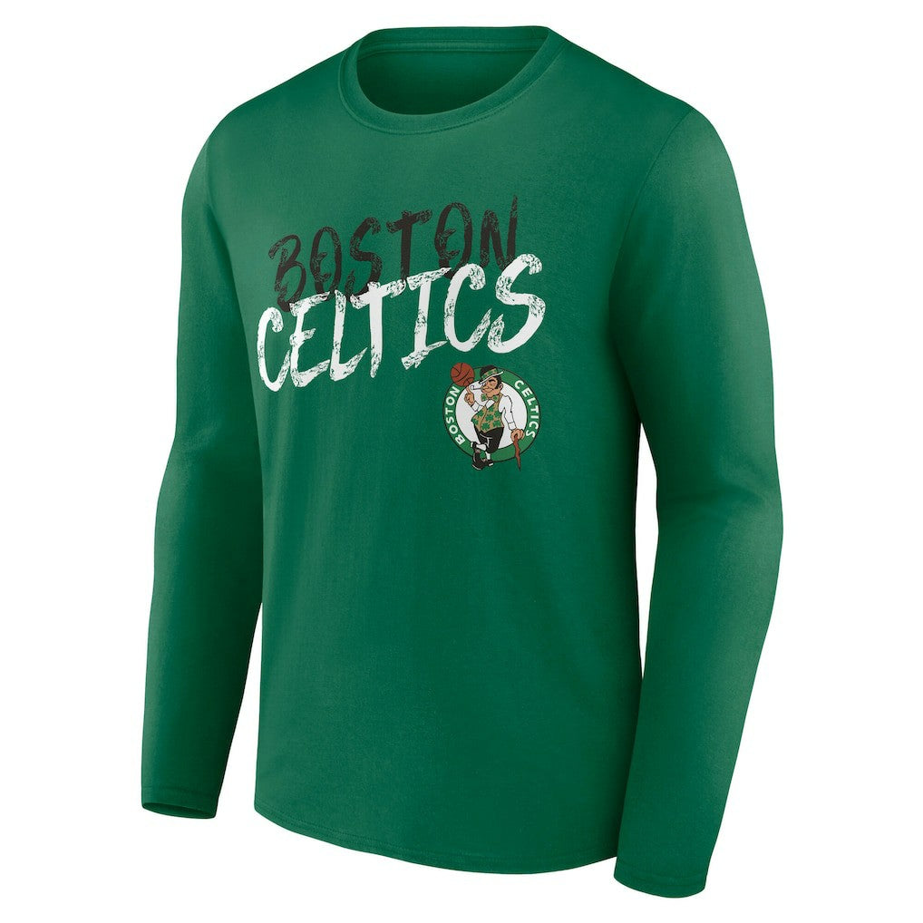 Boston Celtics Hustle Custom Long Sleeve T-Shirt On Sale