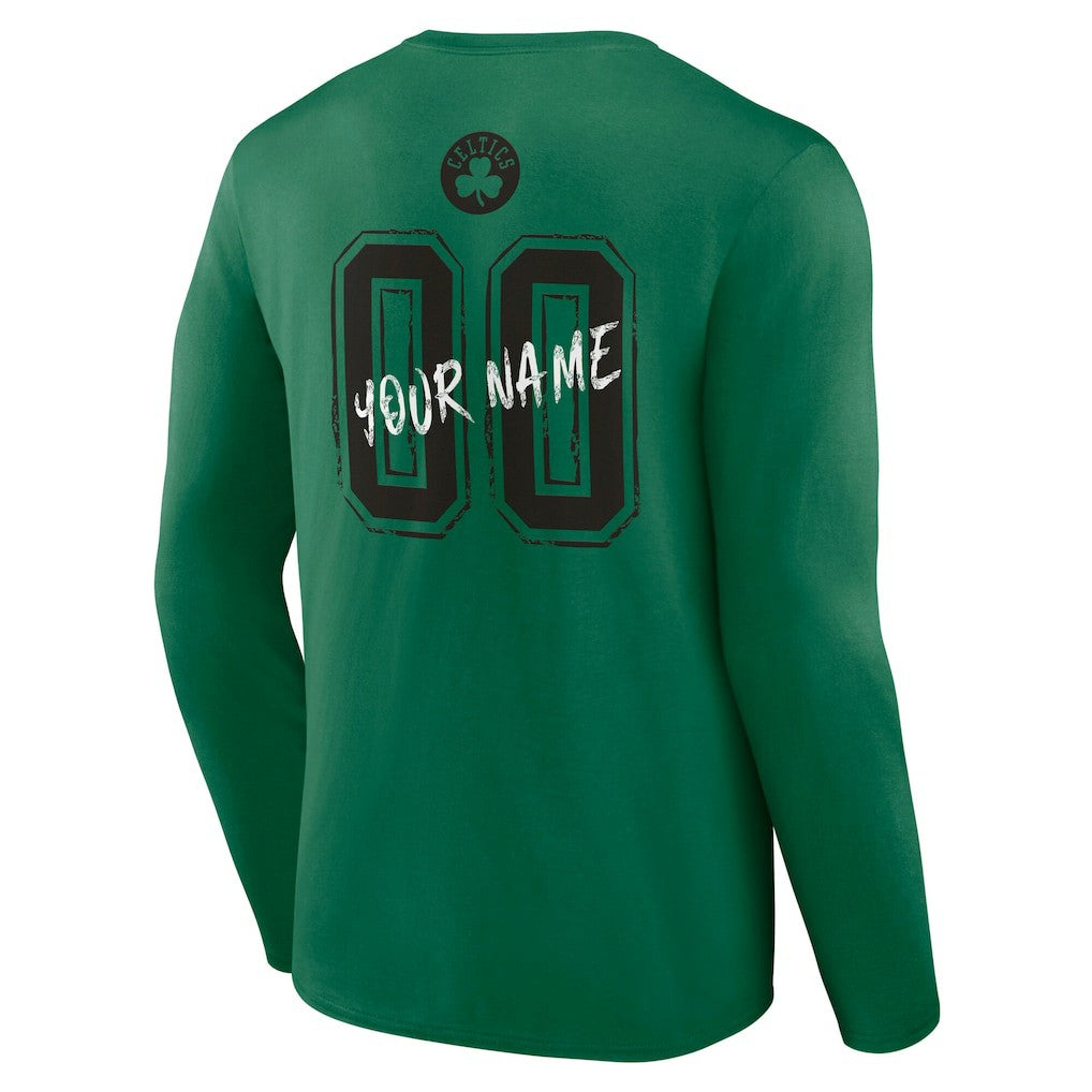 Boston Celtics Hustle Custom Long Sleeve T-Shirt On Sale