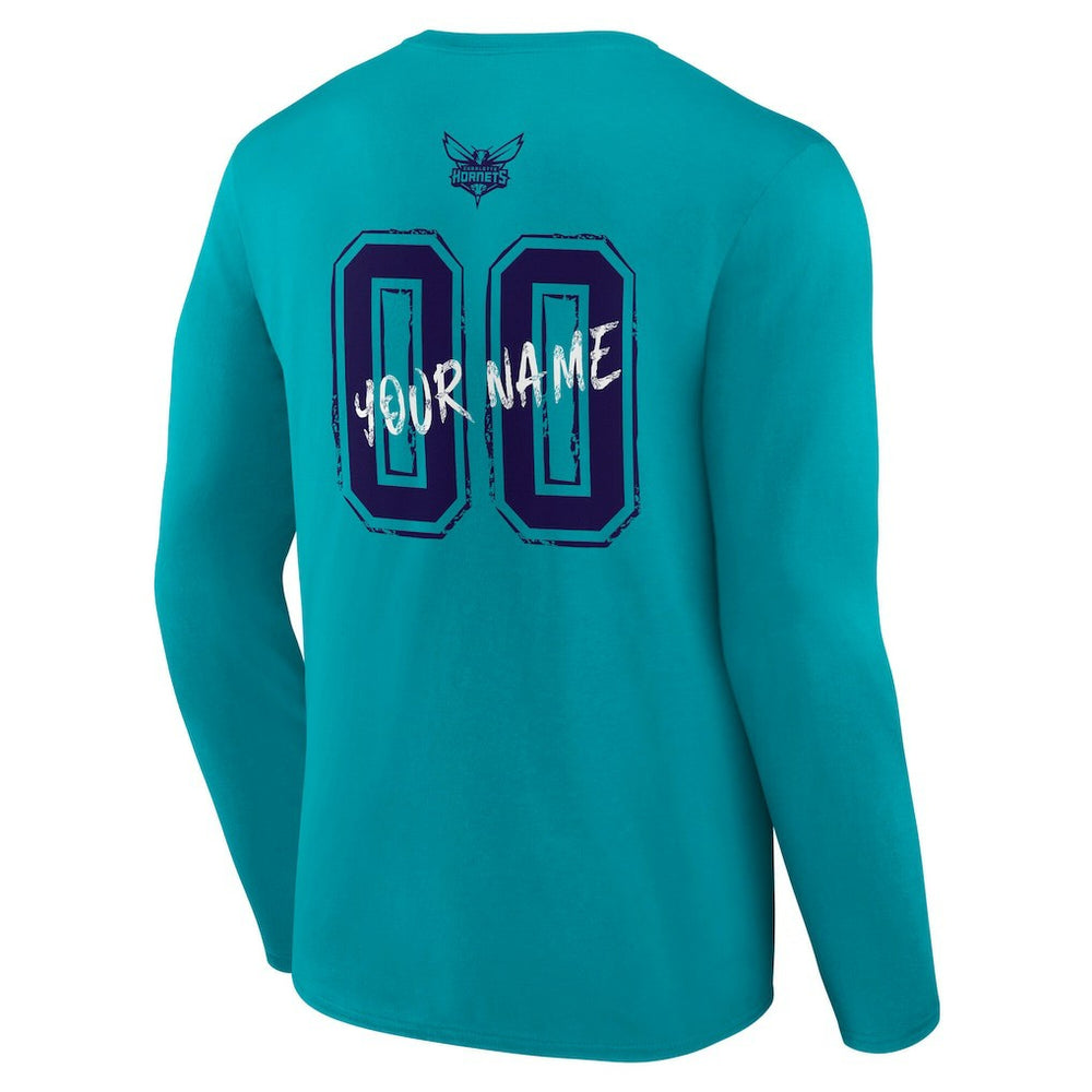 Charlotte Hornets Hustle Custom Long Sleeve T-Shirt For Sale