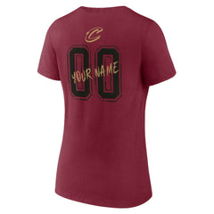 Cleveland Cavaliers Women's Hustle Custom V-Neck T-Shirt sale On Sale