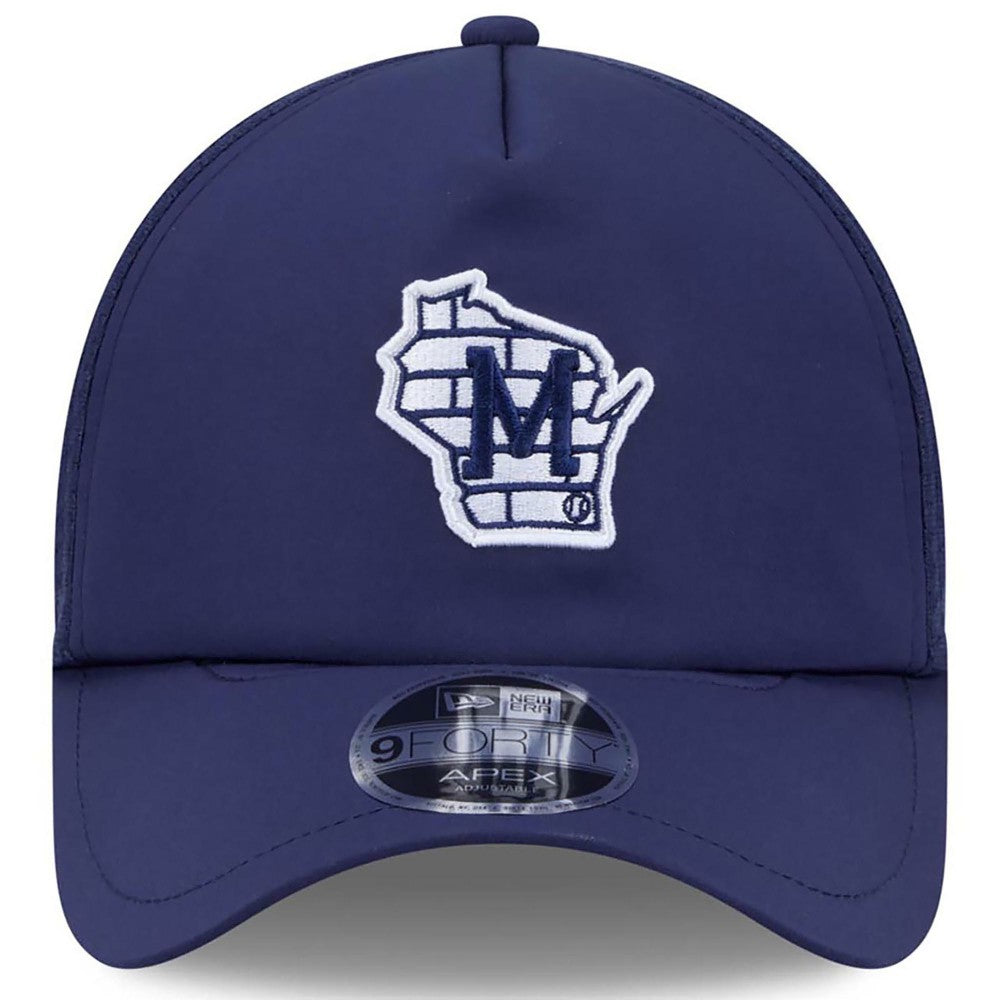 Milwaukee Brewers New Era 2026 Batting Practice Alternate Apex 9FORTY Adjustable Hat | MLB For sale