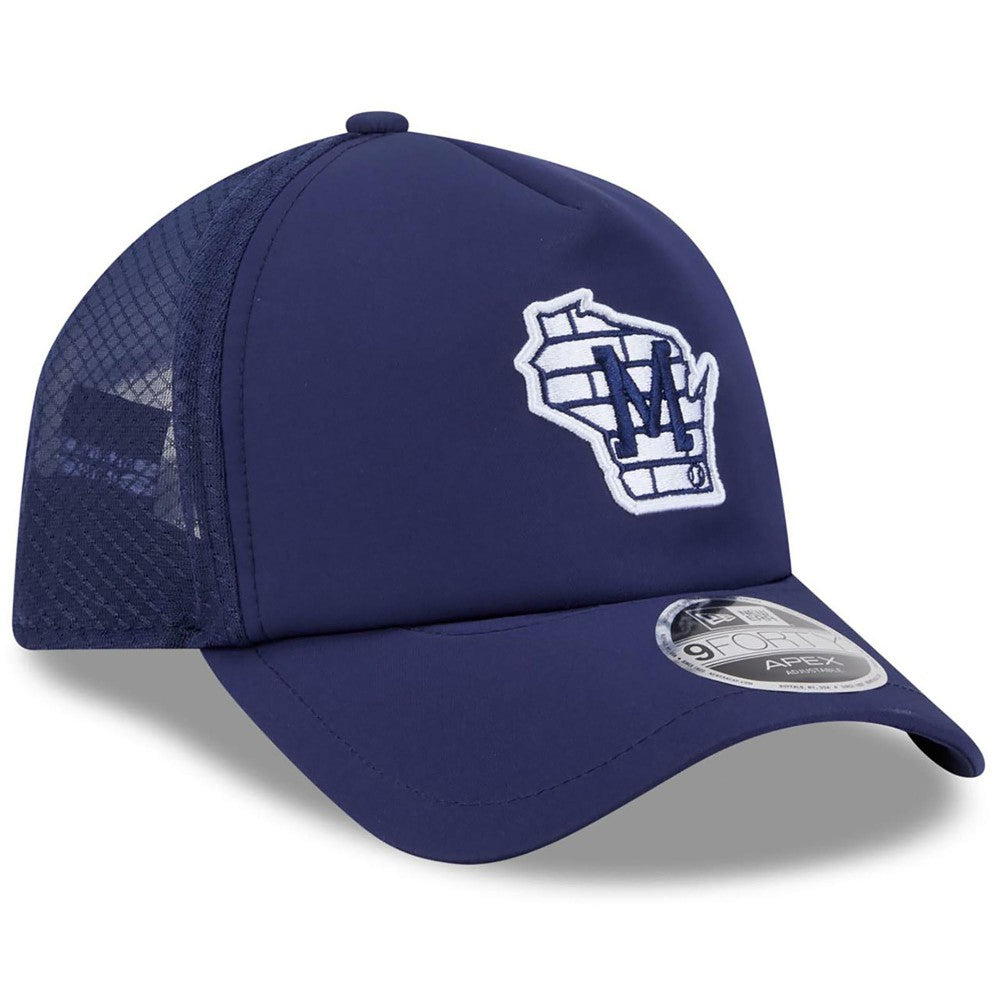 Milwaukee Brewers New Era 2026 Batting Practice Alternate Apex 9FORTY Adjustable Hat | MLB For sale