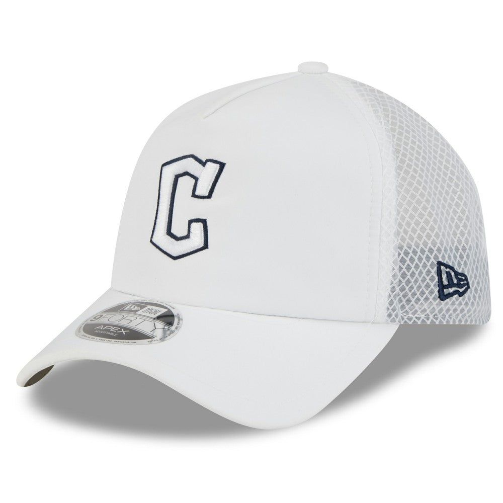 Cleveland Guardians New Era 2026 Batting Practice Apex 9FORTY Adjustable Trucker Hat | MLB Near me