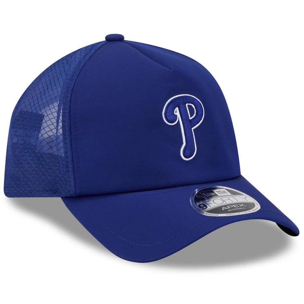 Philadelphia Phillies New Era 2026 Batting Practice Apex 9FORTY Adjustable Trucker Hat | MLB Near me