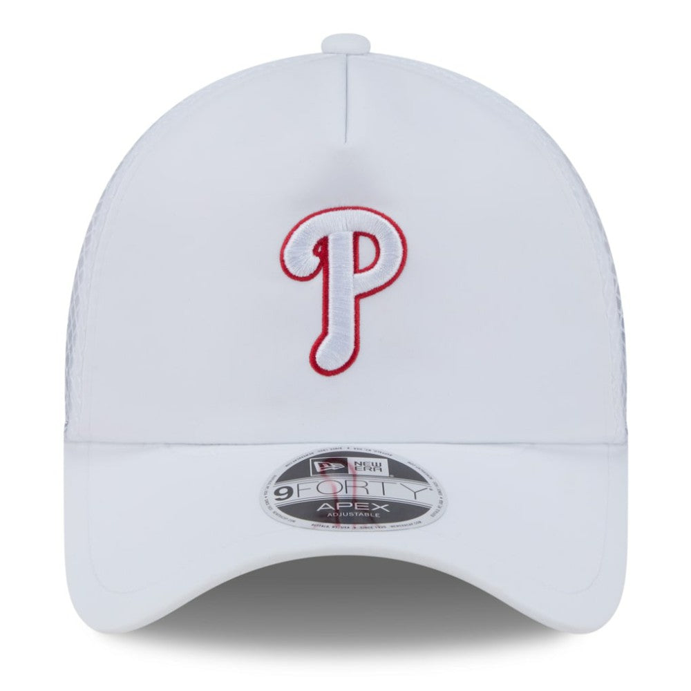 Philadelphia Phillies New Era 2026 Batting Practice Apex 9FORTY Adjustable Trucker Hat | MLB Sale