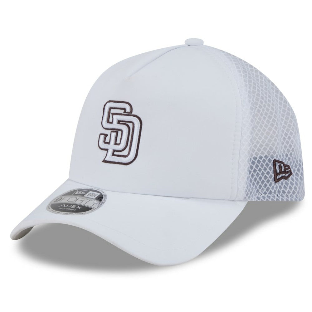 San Diego Padres New Era 2026 Batting Practice Apex 9FORTY Adjustable Trucker Hat | MLB Sale