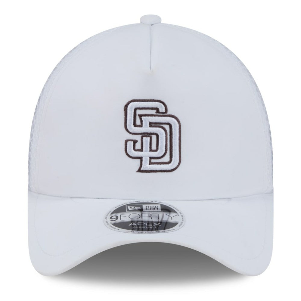 San Diego Padres New Era 2026 Batting Practice Apex 9FORTY Adjustable Trucker Hat | MLB Sale