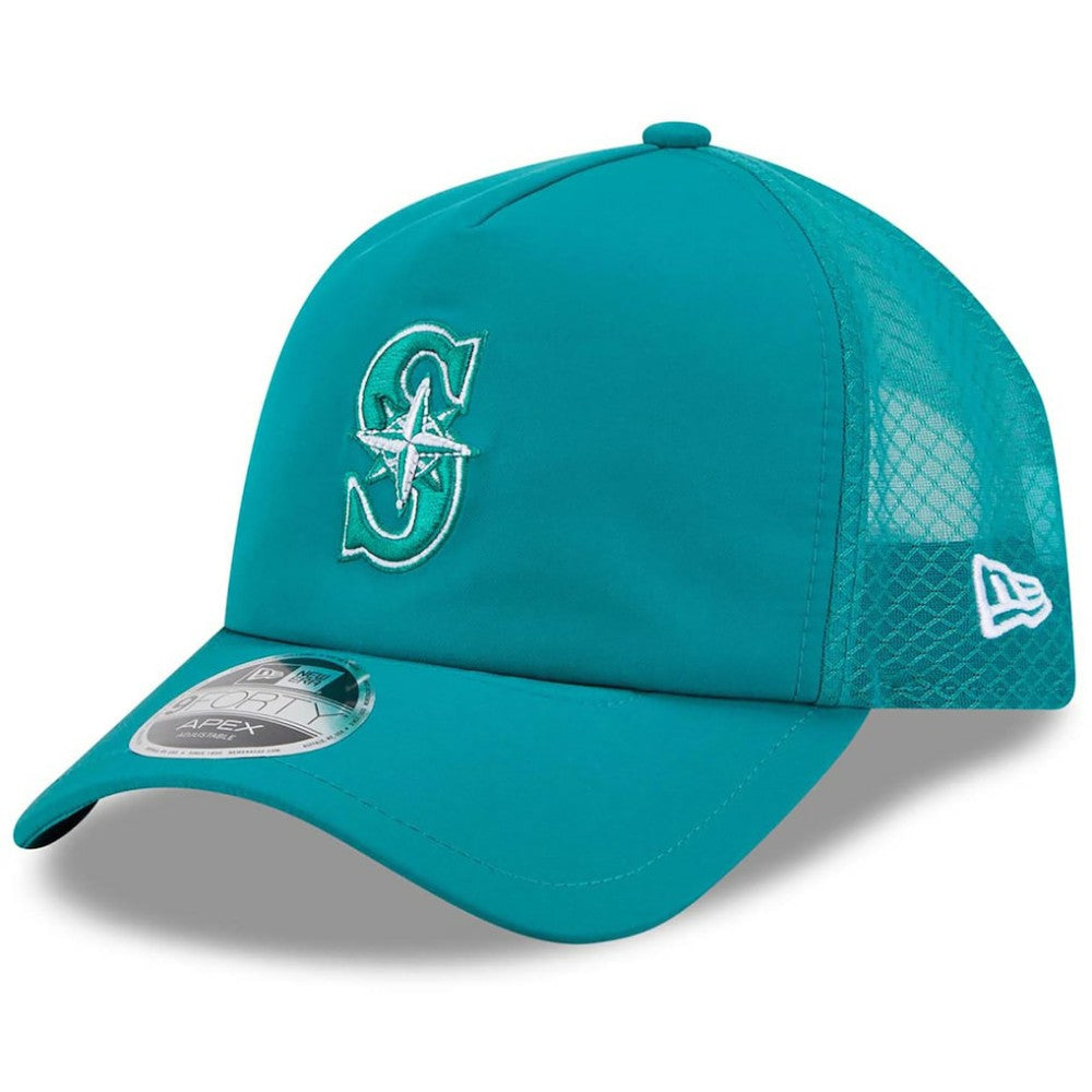 Seattle Mariners New Era 2026 Batting Practice Apex 9FORTY Adjustable Trucker Hat | MLB New