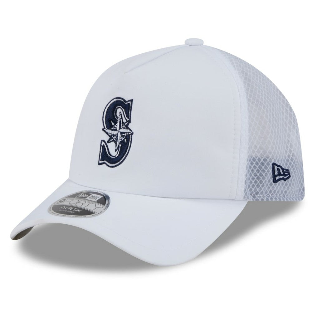 Seattle Mariners New Era 2026 Batting Practice Apex 9FORTY Adjustable Trucker Hat | MLB Shop