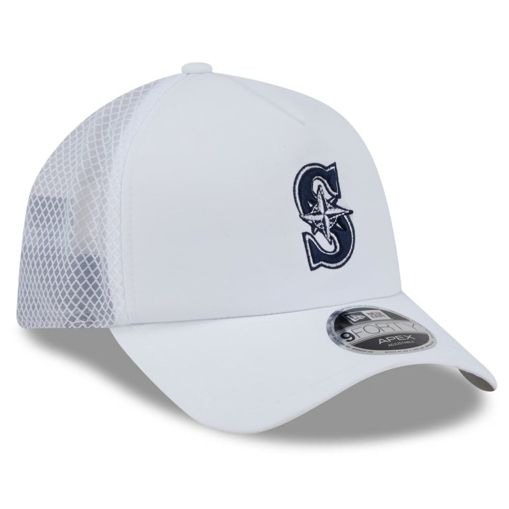 Seattle Mariners New Era 2026 Batting Practice Apex 9FORTY Adjustable Trucker Hat | MLB Shop