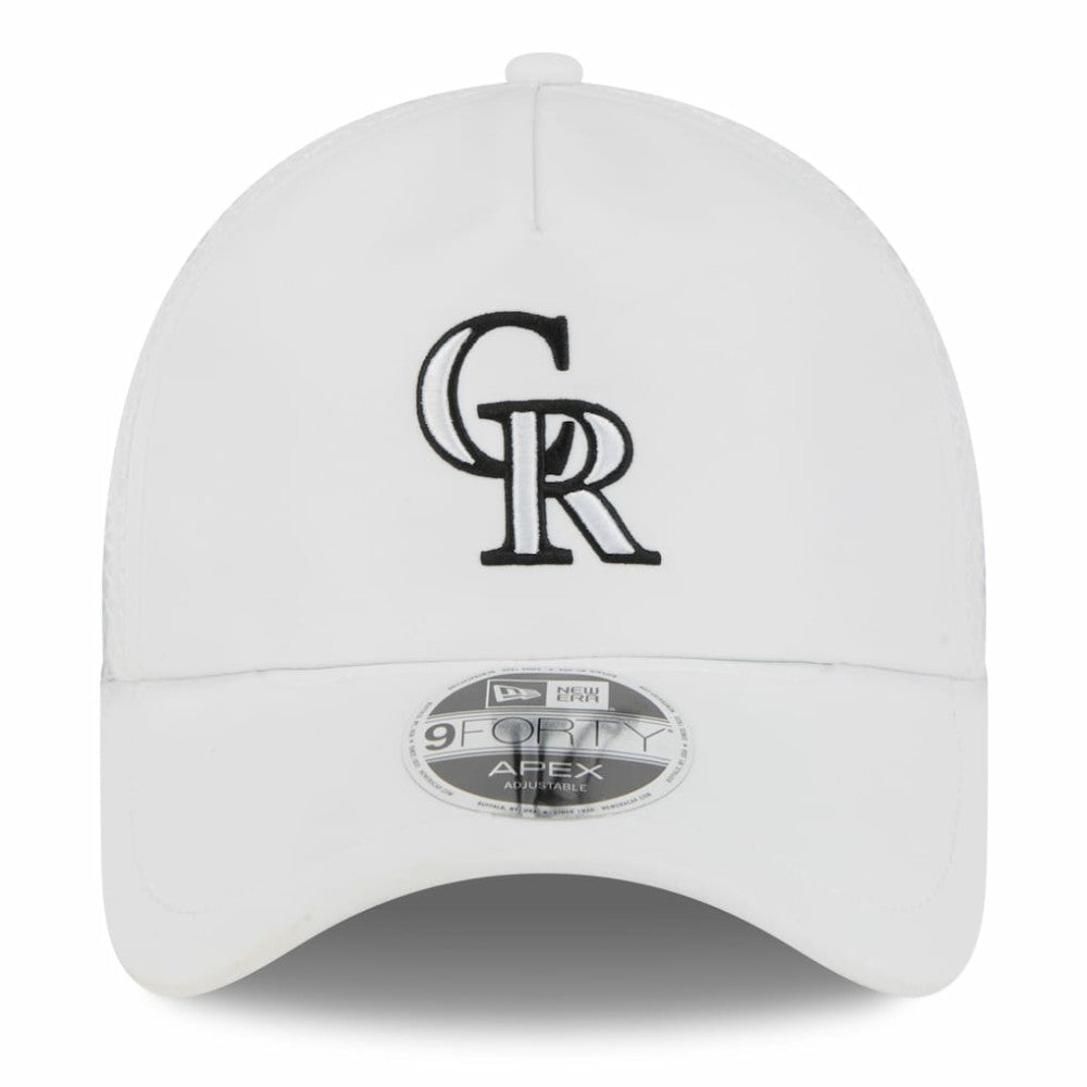 Colorado Rockies New Era 2026 Batting Practice Apex 9FORTY Adjustable Trucker Hat | MLB Shop