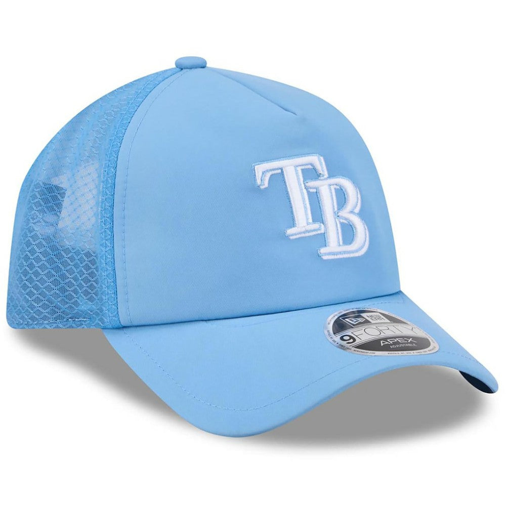 Tampa Bay Rays New Era 2026 Batting Practice Apex 9FORTY Adjustable Trucker Hat | MLB New
