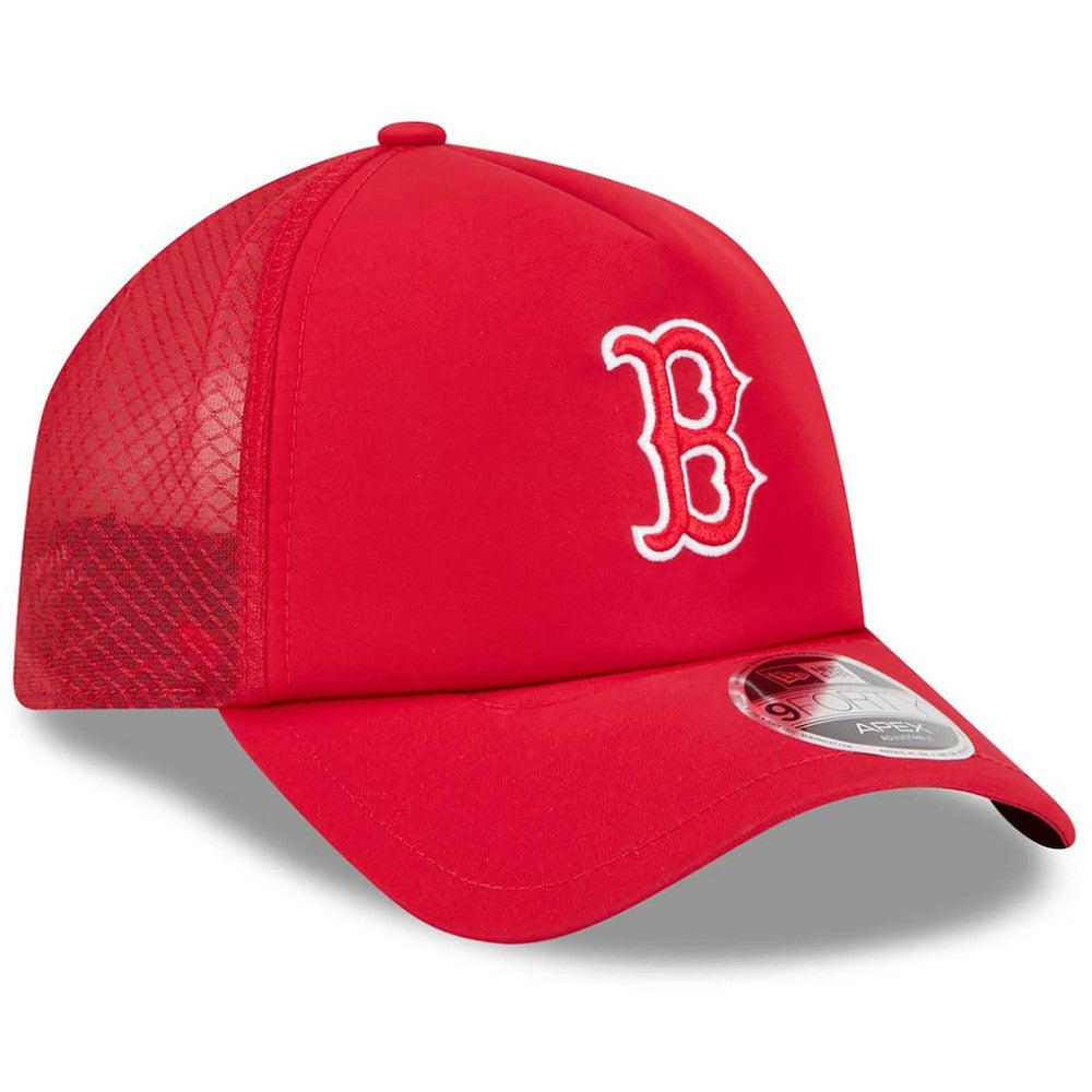 Boston Red Sox New Era 2026 Batting Practice Apex 9FORTY Adjustable Trucker Hat | MLB Near me