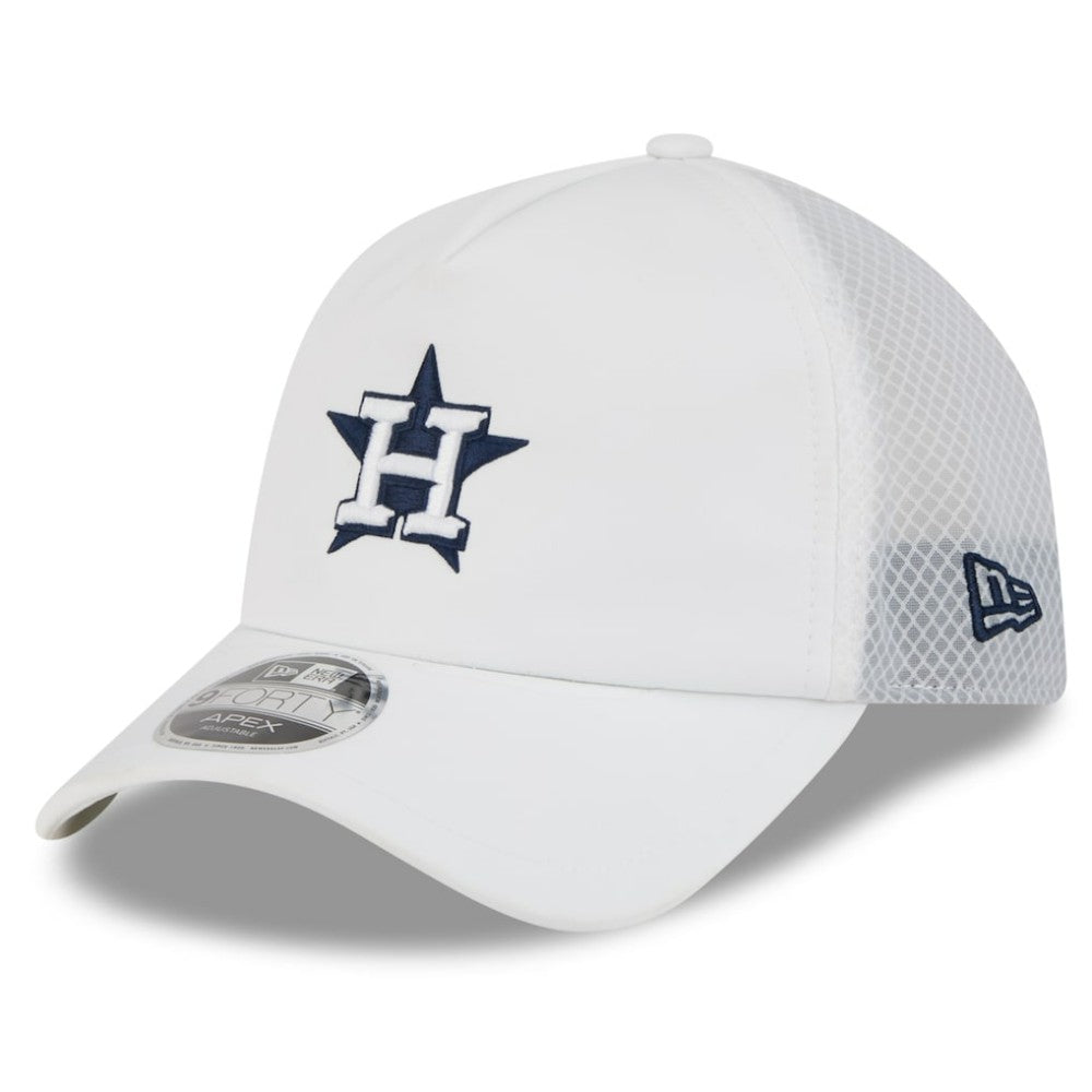 Houston Astros New Era 2026 Batting Practice Apex 9FORTY Adjustable Trucker Hat | MLB For sale
