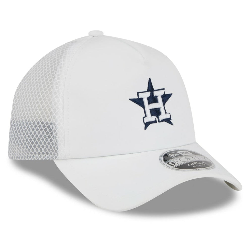 Houston Astros New Era 2026 Batting Practice Apex 9FORTY Adjustable Trucker Hat | MLB For sale