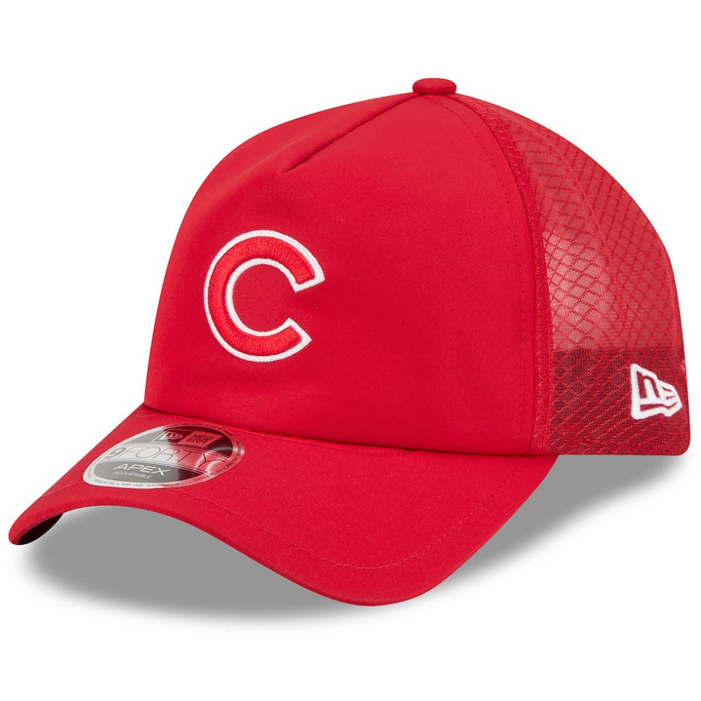 Chicago Cubs New Era 2026 Batting Practice Apex 9FORTY Adjustable Trucker Hat | MLB Near me