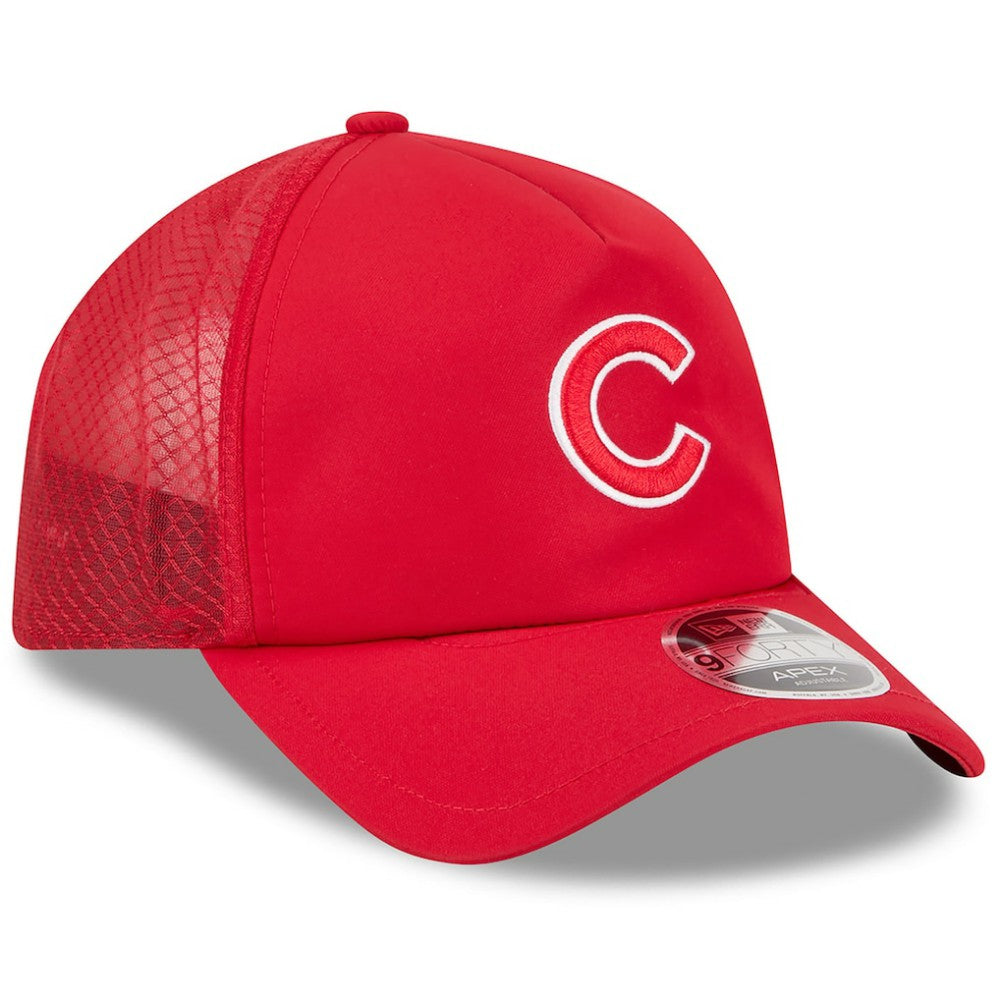 Chicago Cubs New Era 2026 Batting Practice Apex 9FORTY Adjustable Trucker Hat | MLB Near me
