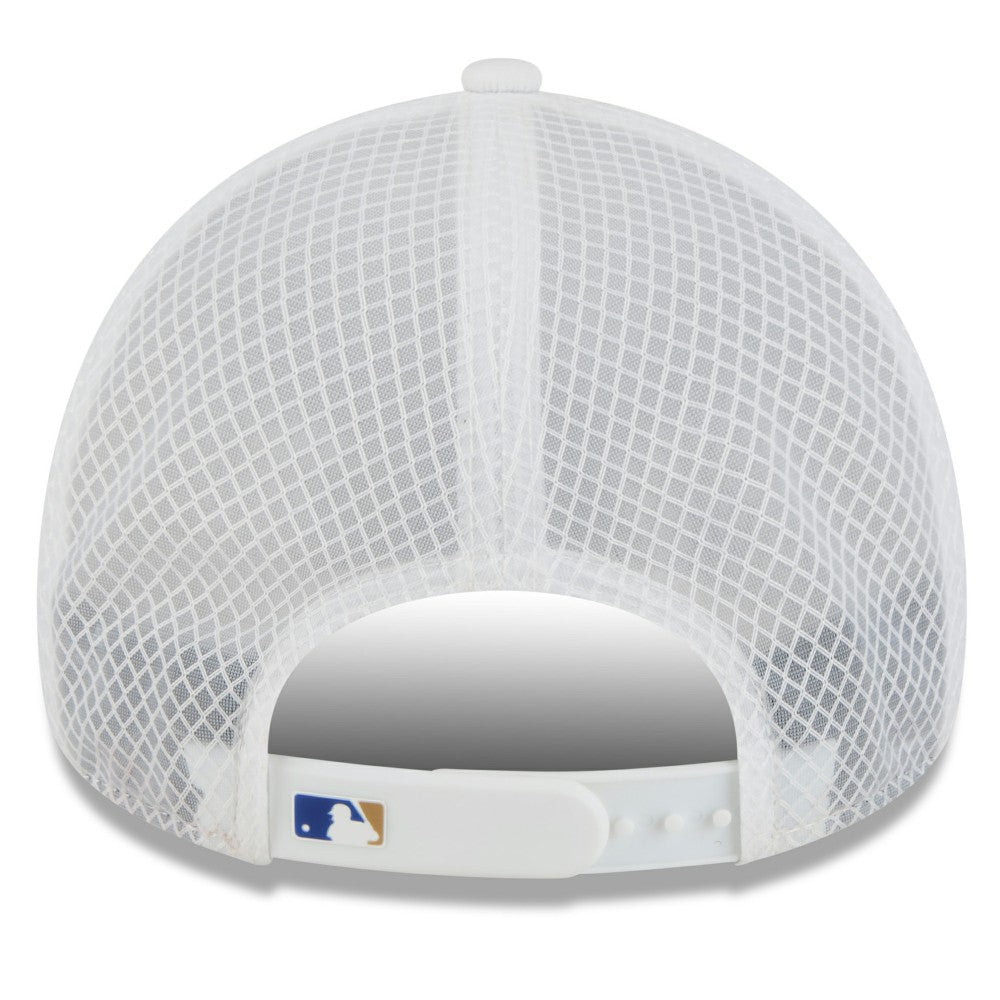 Kansas City Royals New Era 2026 Batting Practice Apex 9FORTY Adjustable Trucker Hat | MLB Sale