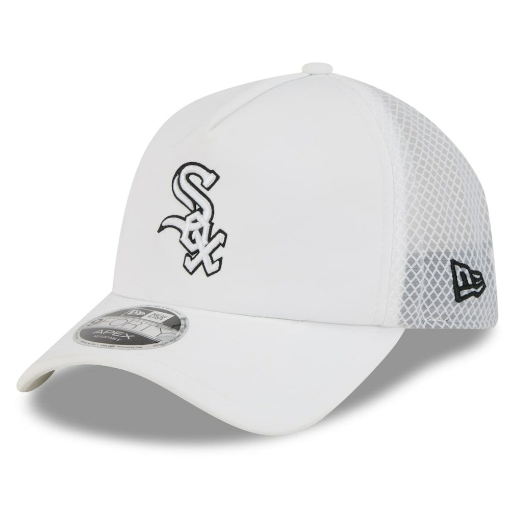Chicago White Sox New Era 2026 Batting Practice Apex 9FORTY Adjustable Trucker Hat | MLB New