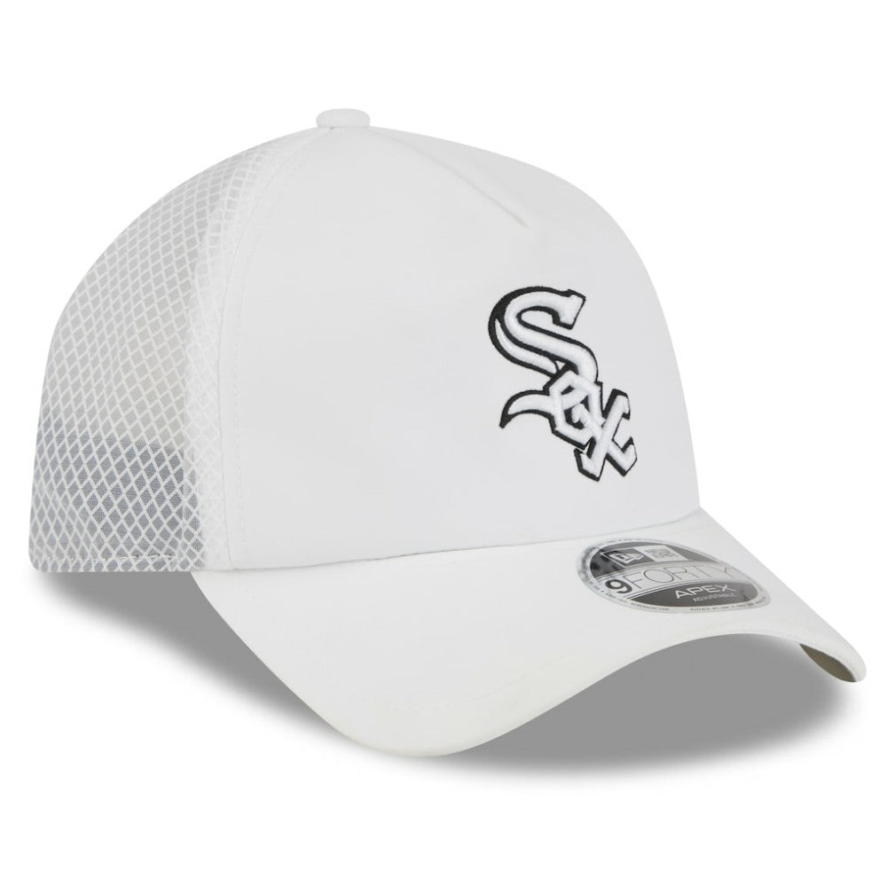 Chicago White Sox New Era 2026 Batting Practice Apex 9FORTY Adjustable Trucker Hat | MLB New