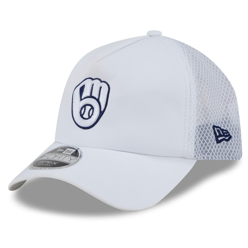 Milwaukee Brewers New Era 2026 Batting Practice Apex 9FORTY Adjustable Trucker Hat | MLB Online