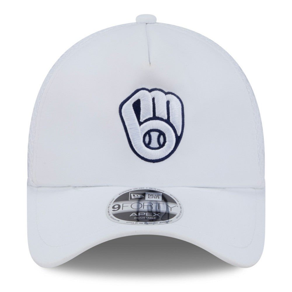 Milwaukee Brewers New Era 2026 Batting Practice Apex 9FORTY Adjustable Trucker Hat | MLB Online