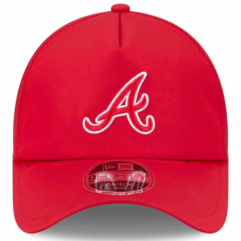 Atlanta Braves New Era 2026 Batting Practice Apex 9FORTY Adjustable Trucker Hat | MLB Discount
