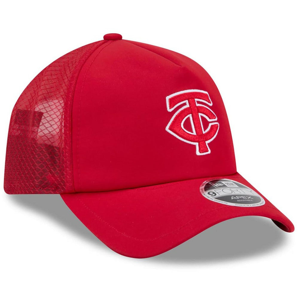 Minnesota Twins New Era 2026 Batting Practice Apex 9FORTY Adjustable Trucker Hat | MLB Shop