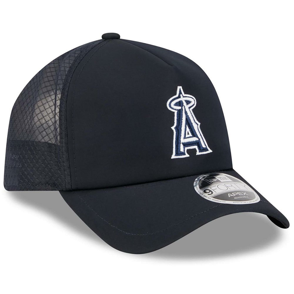 Los Angeles Angels New Era 2026 Batting Practice Apex 9FORTY Adjustable Trucker Hat | MLB Near me