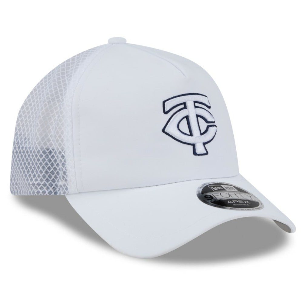 Minnesota Twins New Era 2026 Batting Practice Apex 9FORTY Adjustable Trucker Hat | MLB Sale