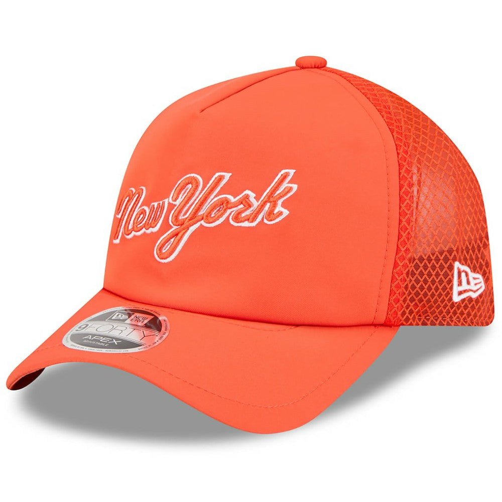New York Mets New Era 2026 Batting Practice Apex 9FORTY Adjustable Trucker Hat | MLB US
