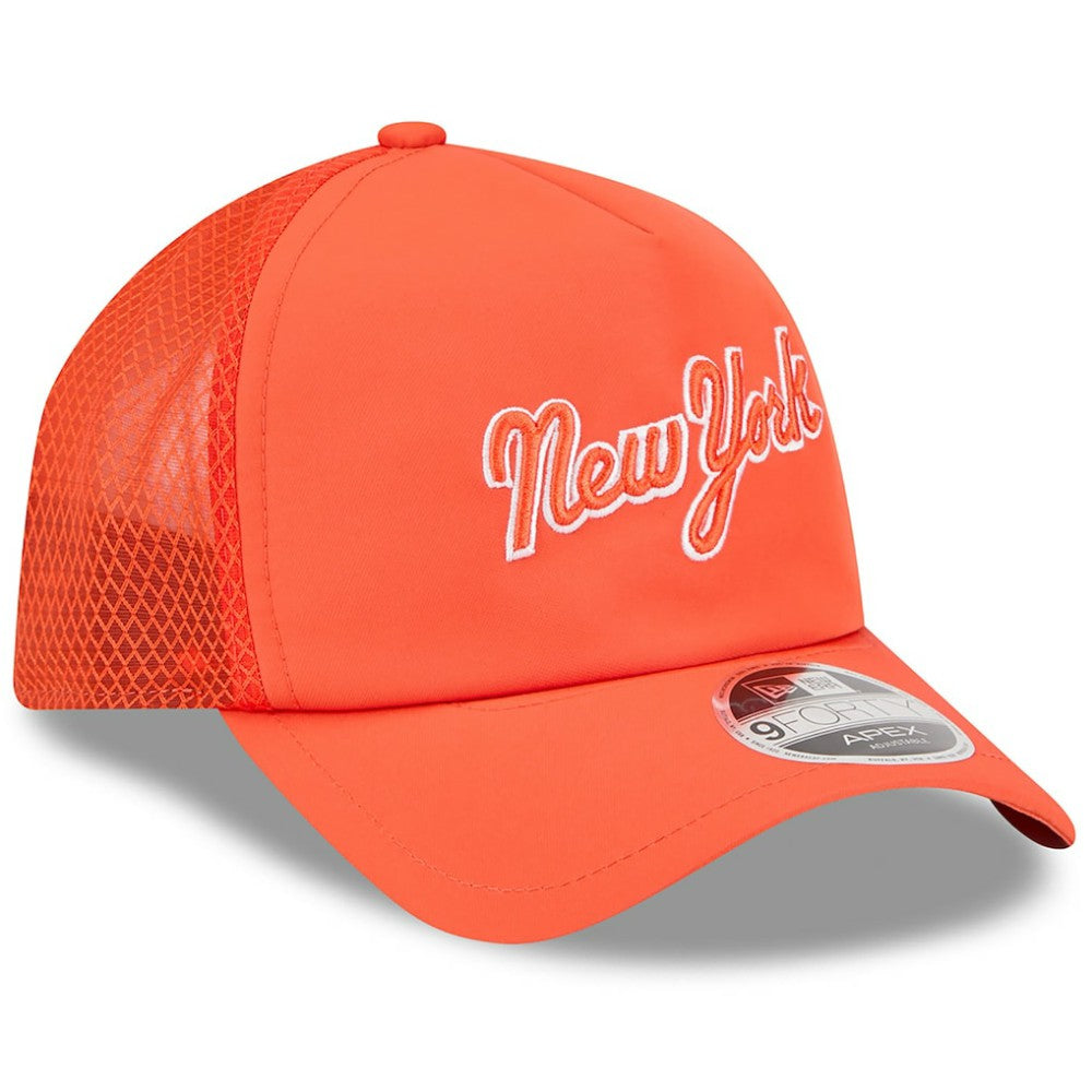 New York Mets New Era 2026 Batting Practice Apex 9FORTY Adjustable Trucker Hat | MLB US