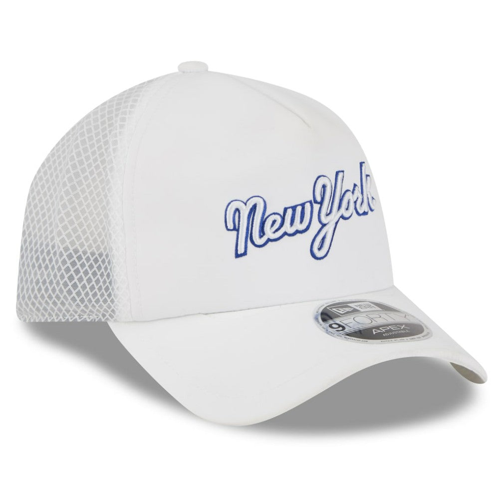 New York Mets New Era 2026 Batting Practice Apex 9FORTY Adjustable Trucker Hat | MLB Discount