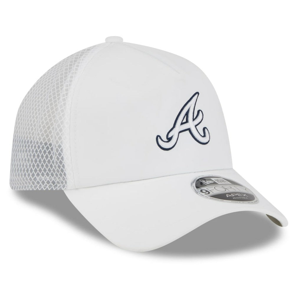 Atlanta Braves New Era 2026 Batting Practice Apex 9FORTY Adjustable Trucker Hat | MLB New