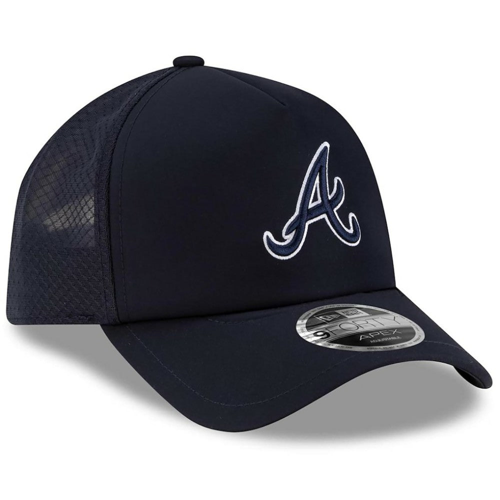 Atlanta Braves New Era 2026 Batting Practice Apex 9FORTY Adjustable Trucker Hat | MLB Online