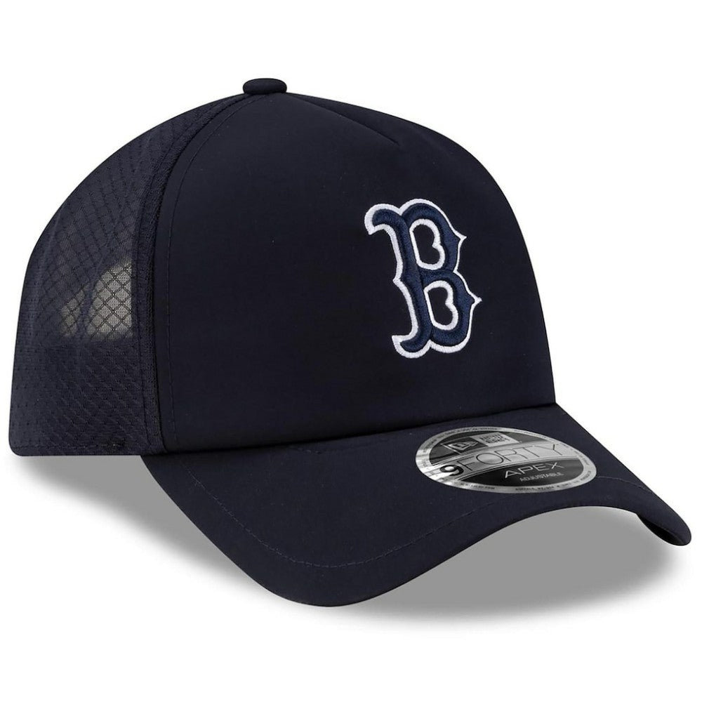 Boston Red Sox New Era 2026 Batting Practice Apex 9FORTY Adjustable Trucker Hat | MLB Shop
