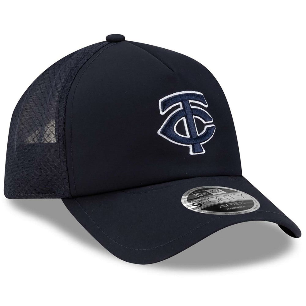 Minnesota Twins New Era 2026 Batting Practice Apex 9FORTY Adjustable Trucker Hat | MLB Shop