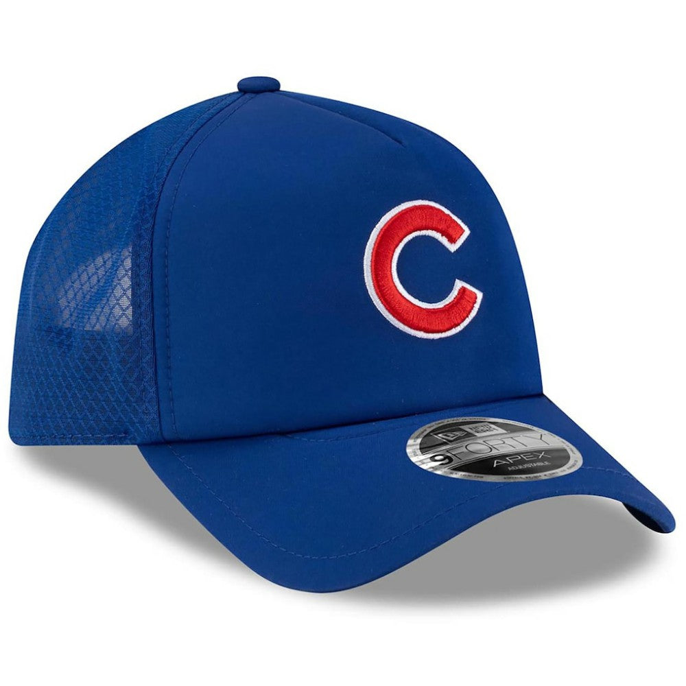 Chicago Cubs New Era 2026 Batting Practice Apex 9FORTY Adjustable Trucker Hat | MLB US