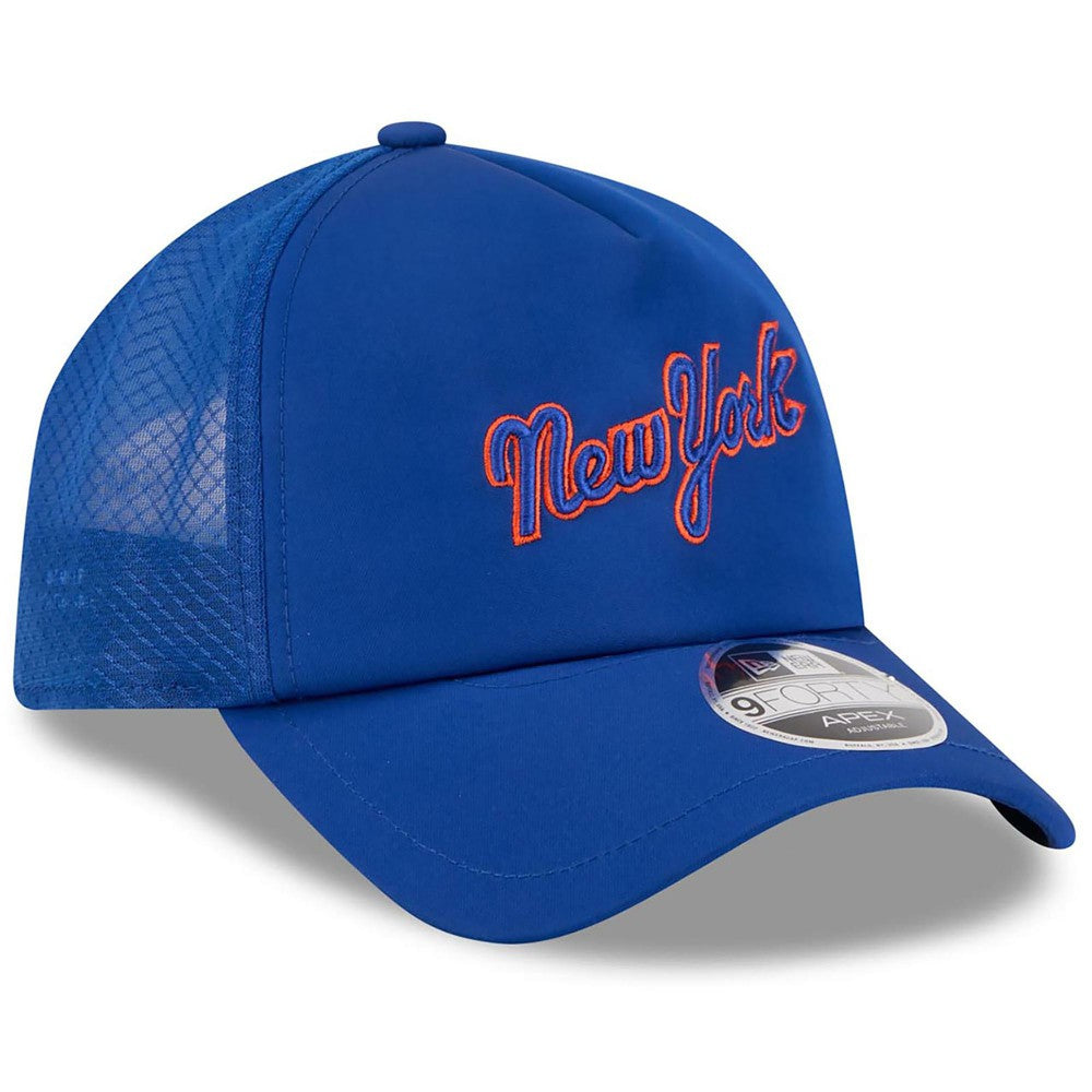New York Mets New Era 2026 Batting Practice Apex 9FORTY Adjustable Trucker Hat | MLB Sale