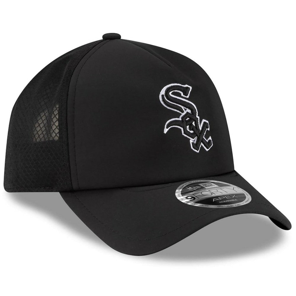 Chicago White Sox New Era 2026 Batting Practice Apex 9FORTY Adjustable Trucker Hat | MLB Outlet