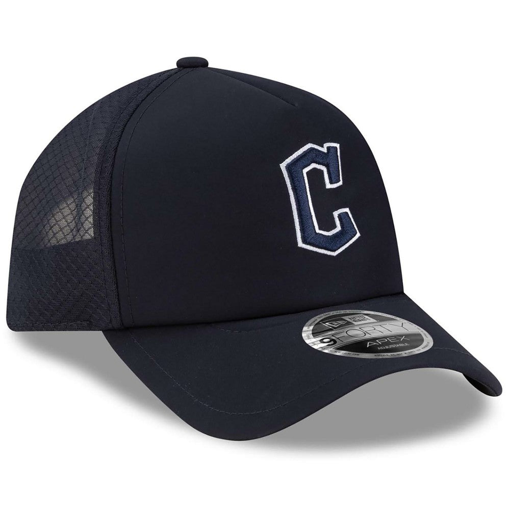 Cleveland Guardians New Era 2026 Batting Practice Apex 9FORTY Adjustable Trucker Hat | MLB Online