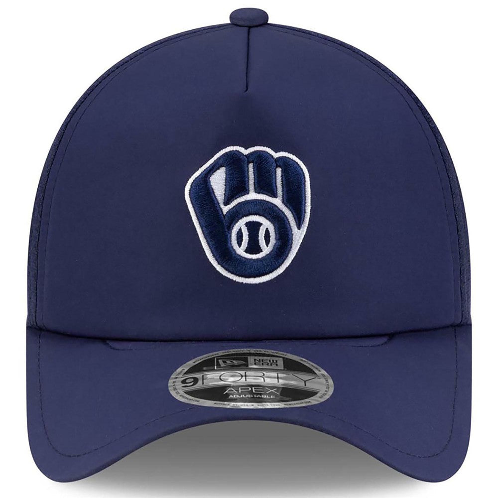Milwaukee Brewers New Era 2026 Batting Practice Apex 9FORTY Adjustable Trucker Hat | MLB Shop