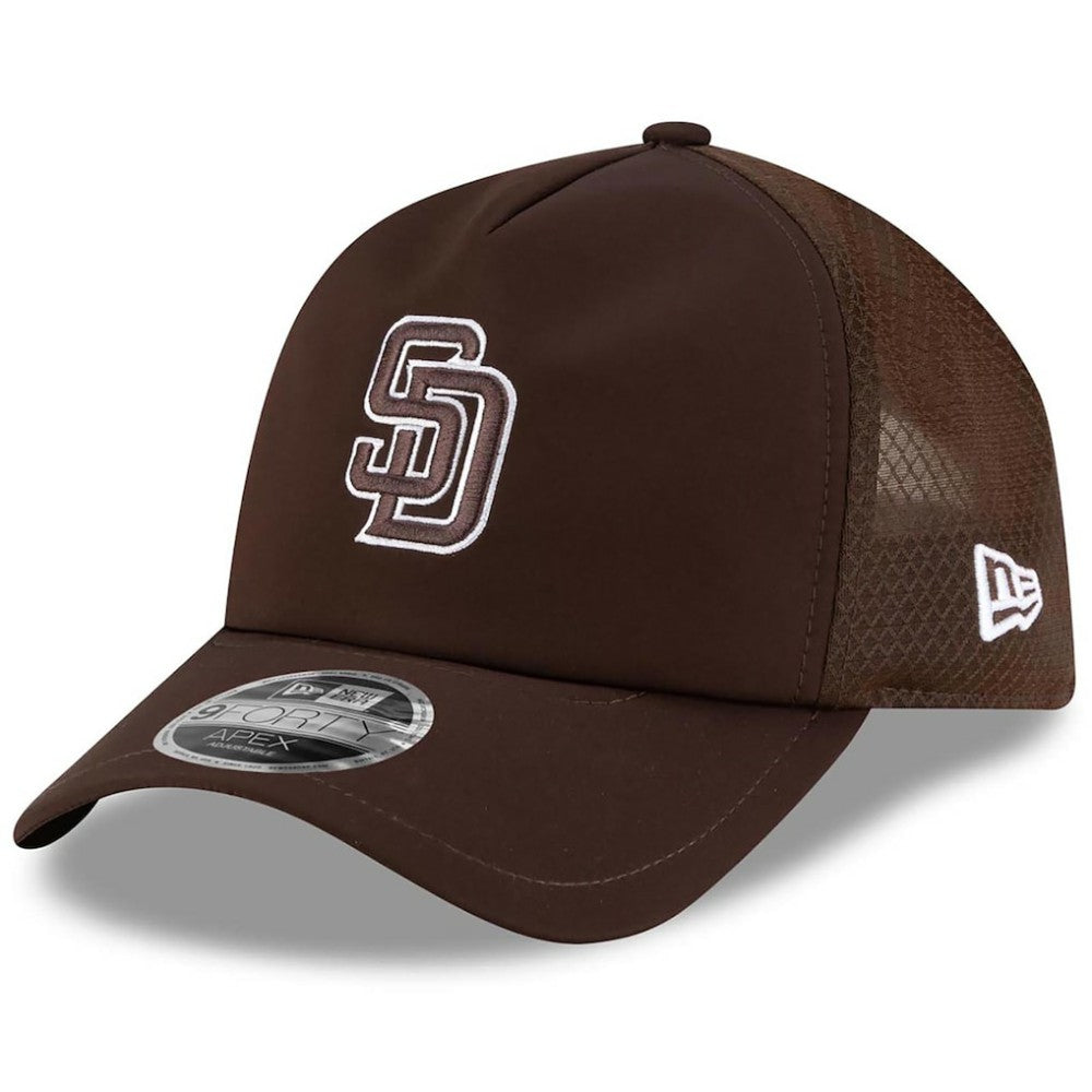 San Diego Padres New Era 2026 Batting Practice Apex 9FORTY Adjustable Trucker Hat | MLB US