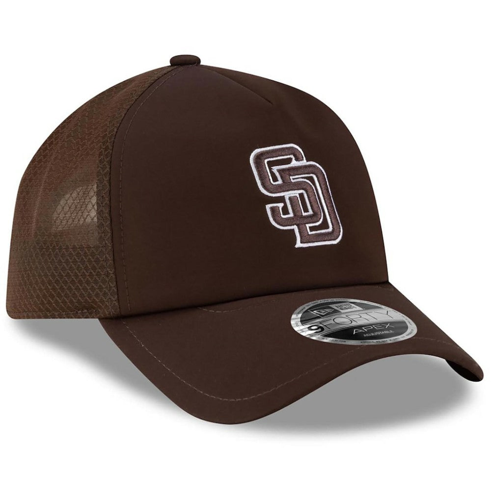 San Diego Padres New Era 2026 Batting Practice Apex 9FORTY Adjustable Trucker Hat | MLB US