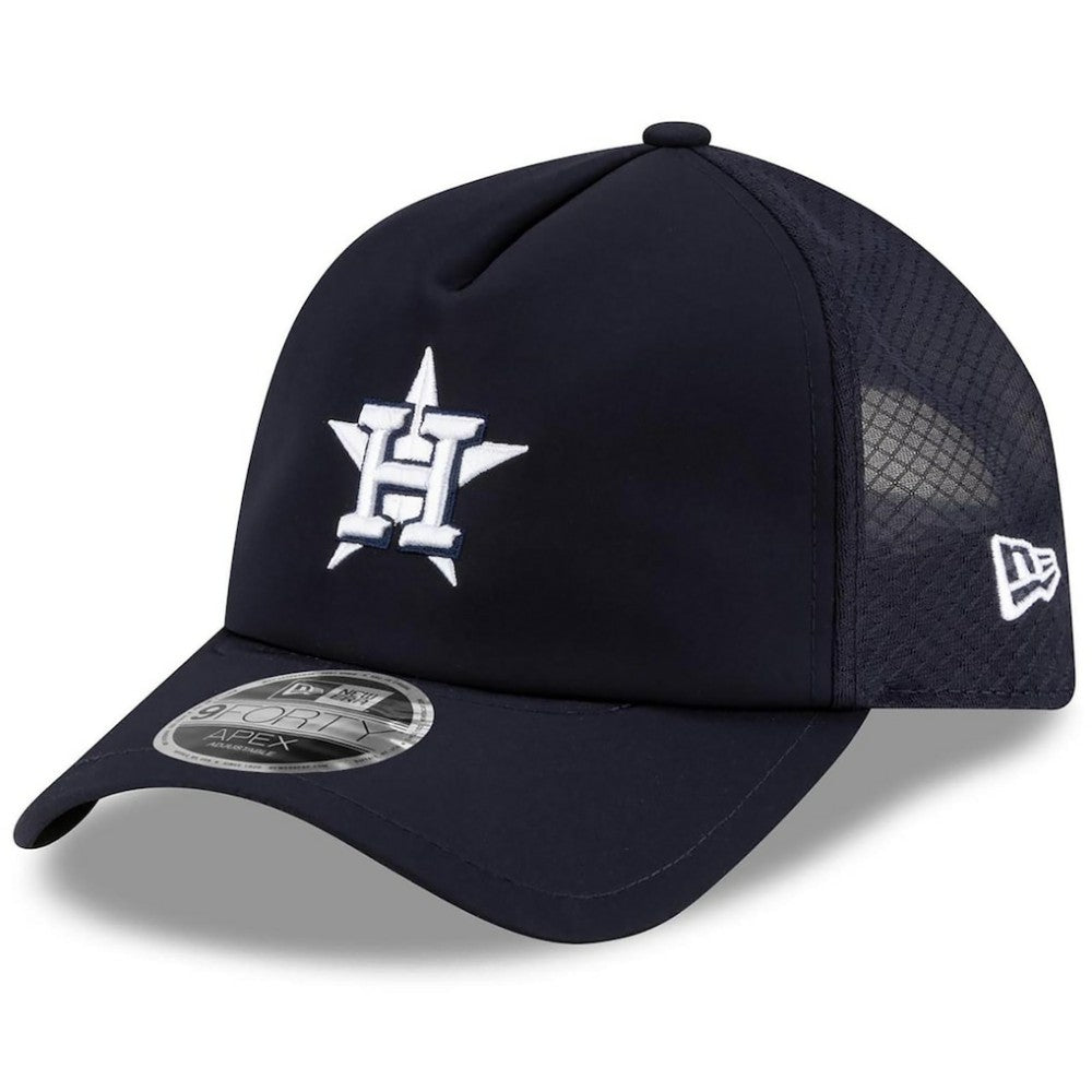 Houston Astros New Era 2026 Batting Practice Apex 9FORTY Adjustable Trucker Hat | MLB US