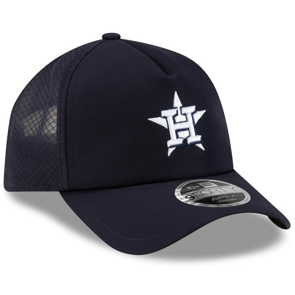 Houston Astros New Era 2026 Batting Practice Apex 9FORTY Adjustable Trucker Hat | MLB US