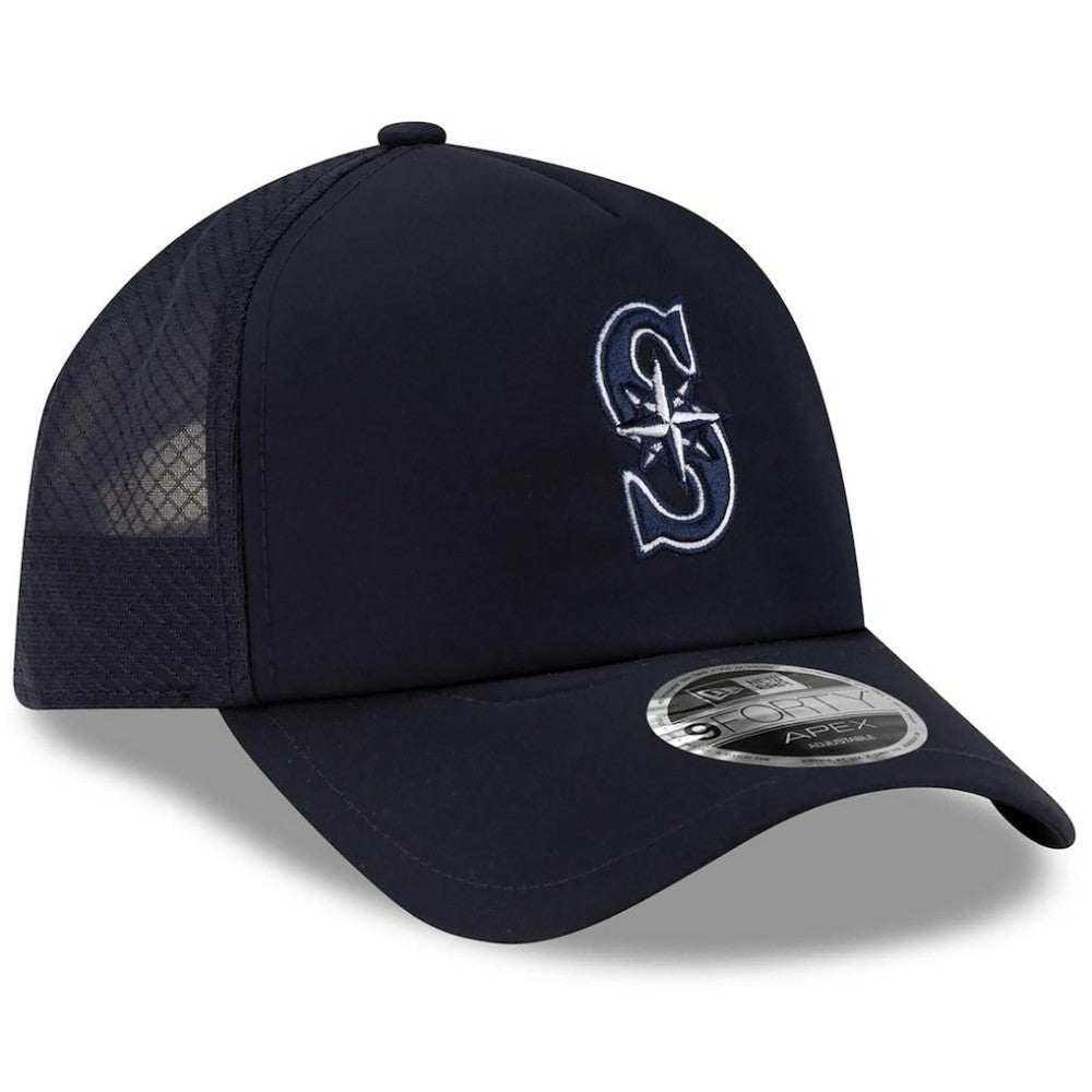 Seattle Mariners New Era 2026 Batting Practice Apex 9FORTY Adjustable Trucker Hat | MLB For sale
